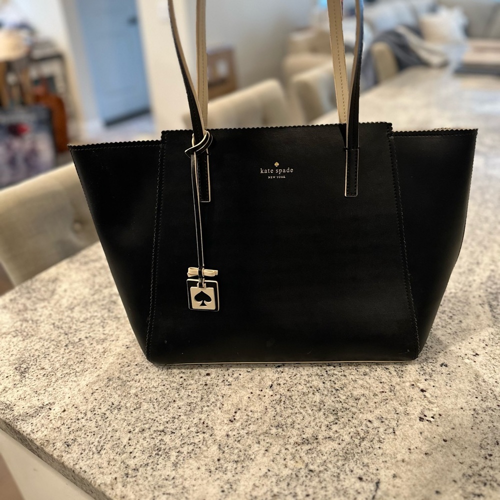 Kate Spade Black and Tan Tote Bag